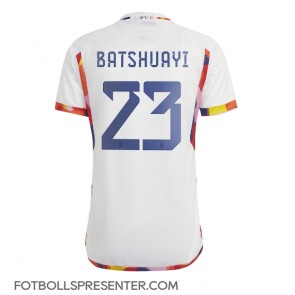 Belgien Michy Batshuayi #23 Borta Matchtröja VM 2022 Kortärmad